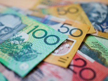 A stack of money.